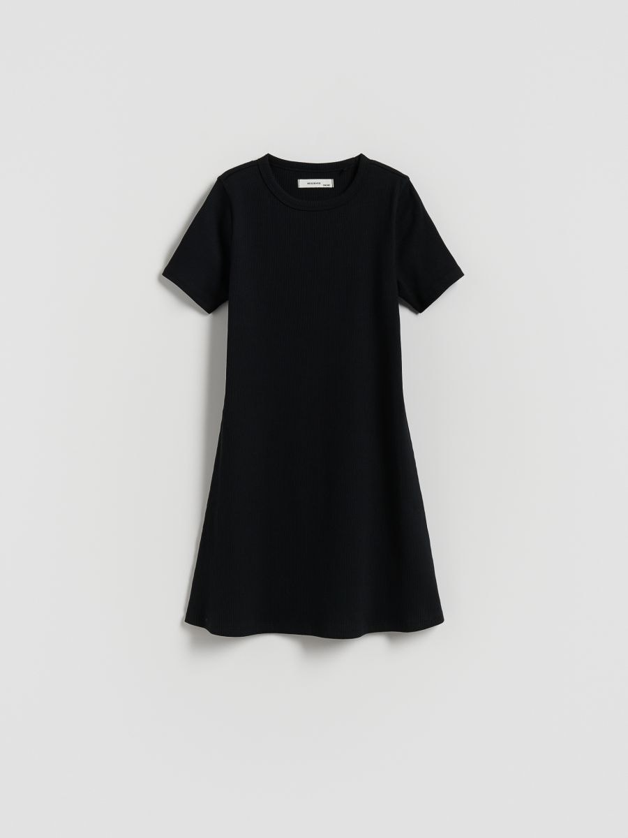 Kleid aus Jersey - schwarz - RESERVED