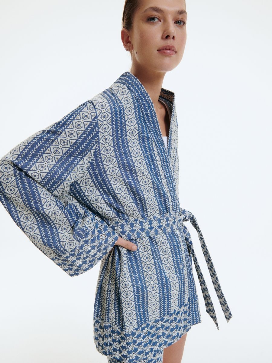 Pamučni kimono - šareno - RESERVED - 3