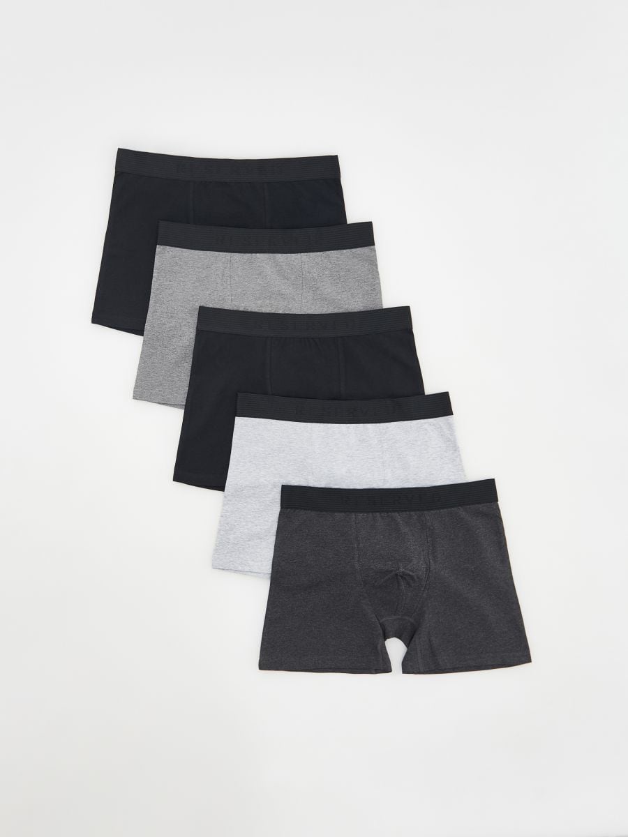 Long boxers 5 pack - dark grey - RESERVED