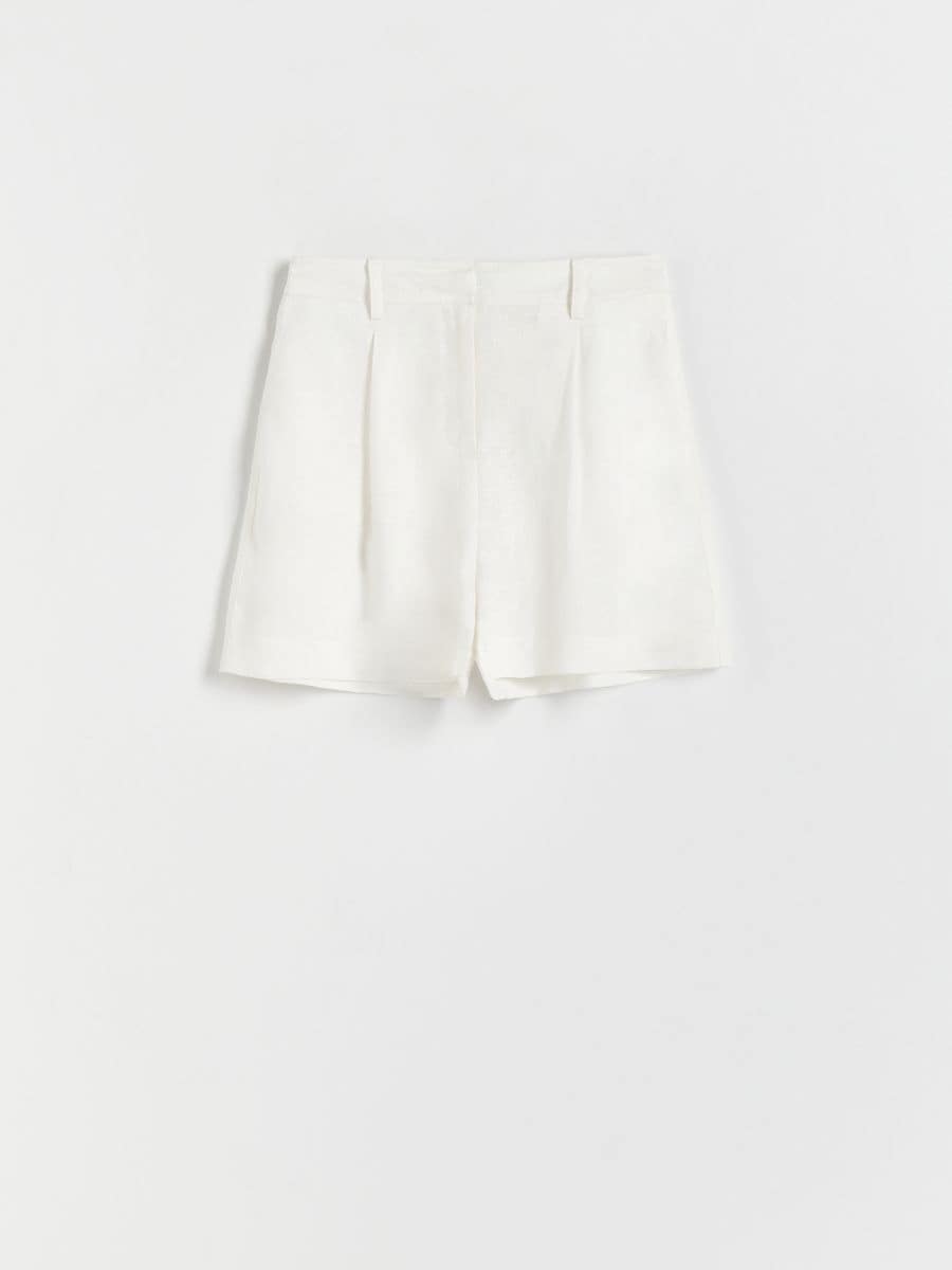 Linen shorts - white - RESERVED - 3