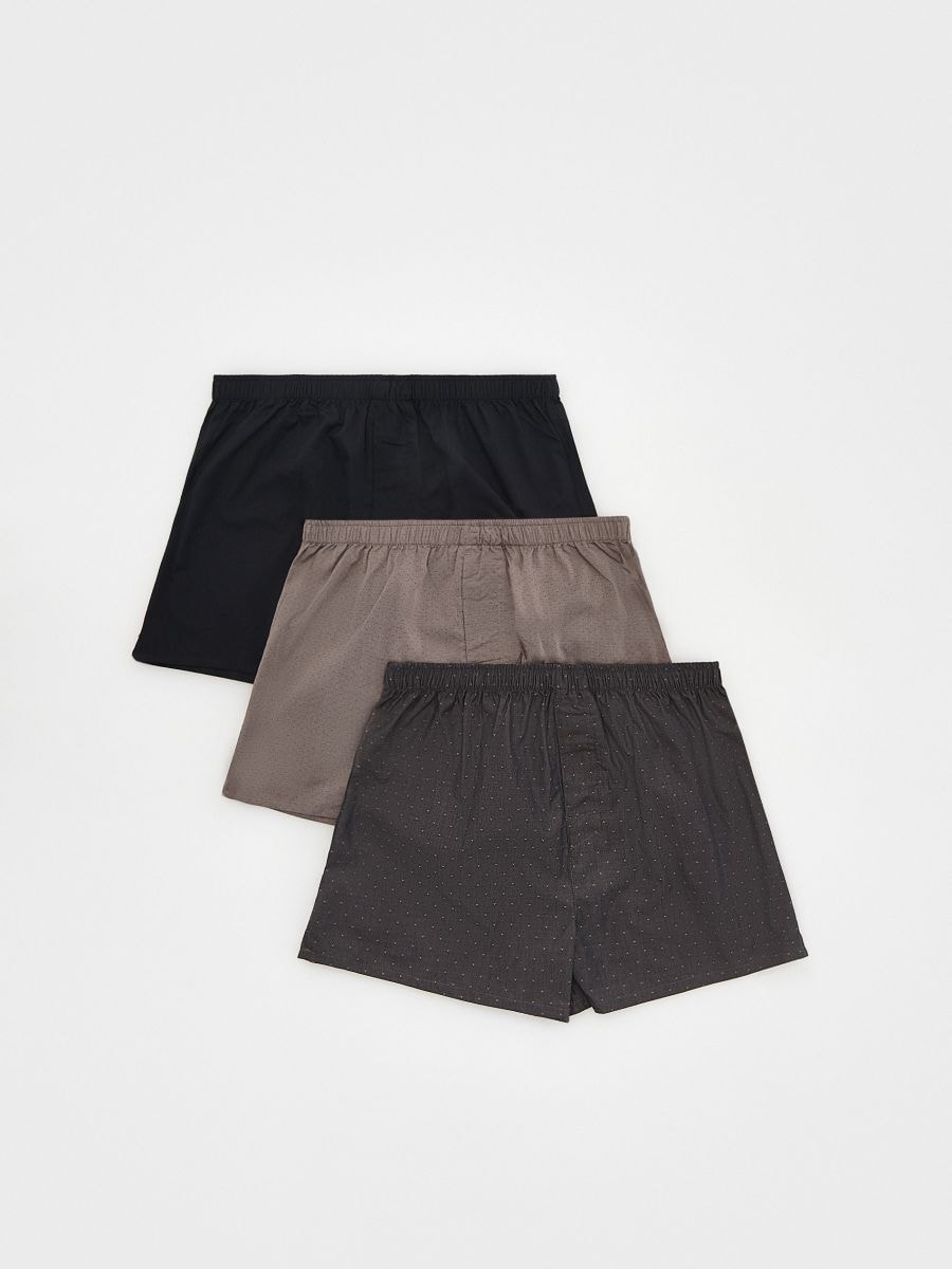 Pack de 3 boxers loose - CASTANHO ESCURO - RESERVED