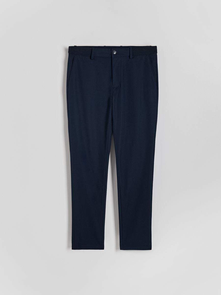 Plain chino slim trousers - navy - RESERVED - 5