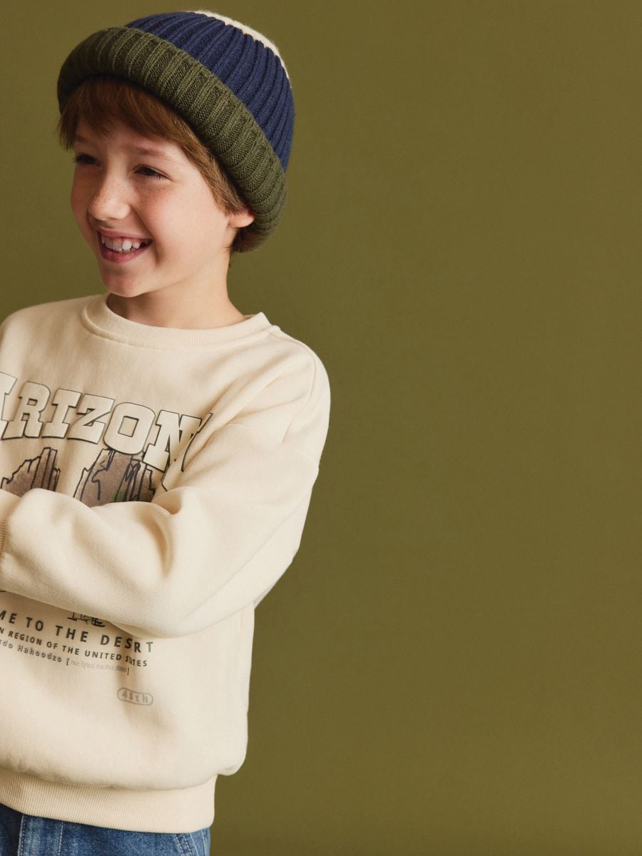 Stripe beanie - green - RESERVED - 3