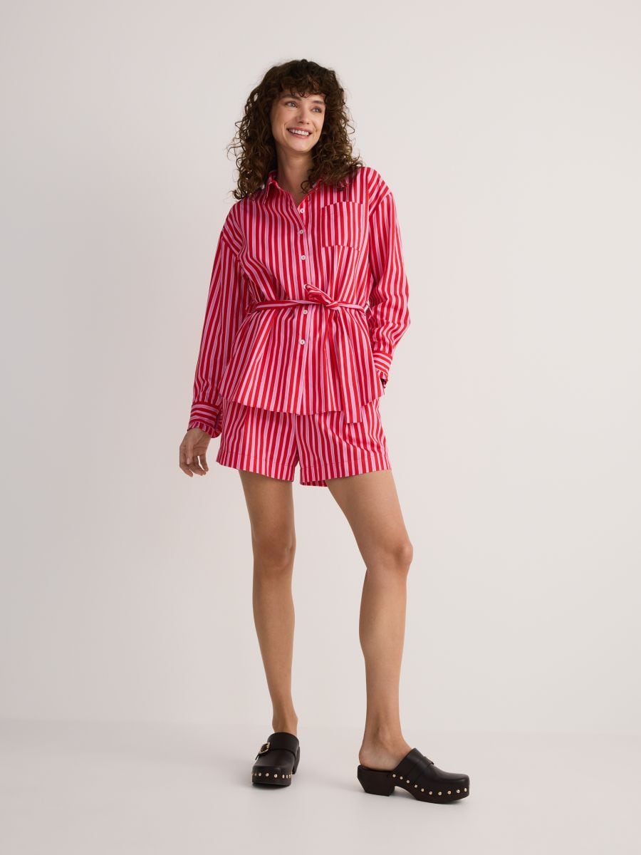 Cotton stripe shorts - multicolor - RESERVED - 3