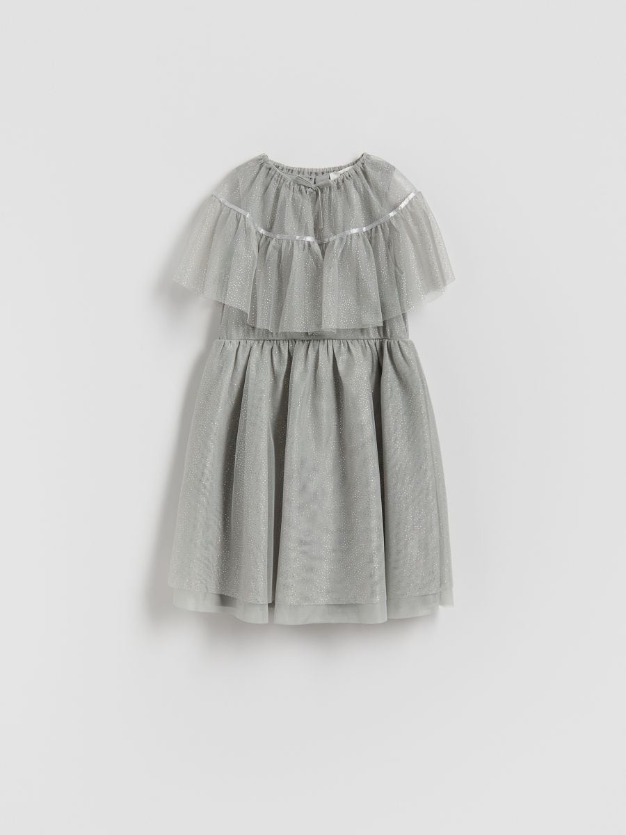 GIRLS` DRESS - ljusgrå - RESERVED