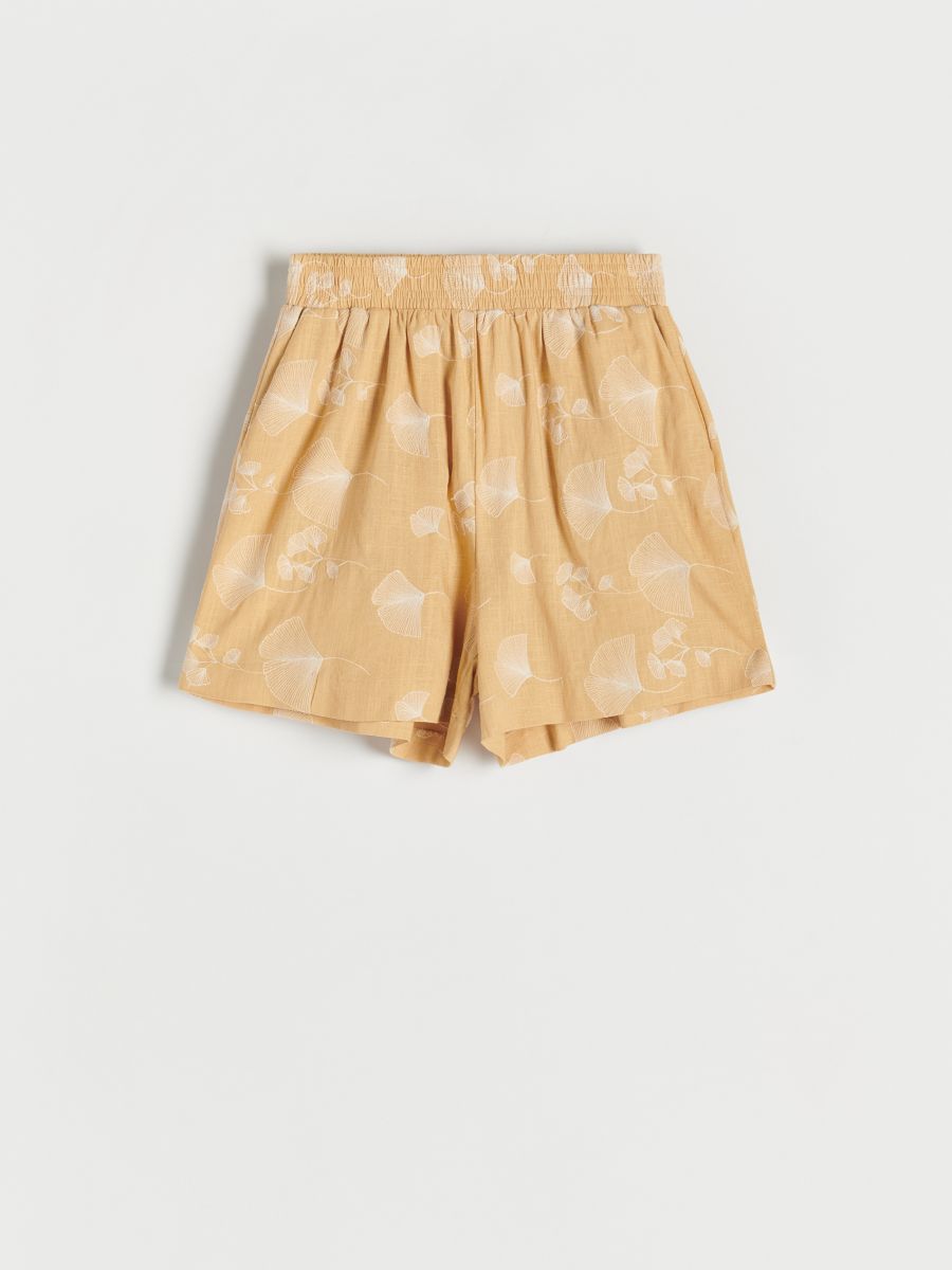 Patterned viscose rich shorts - multicolor - RESERVED - 3