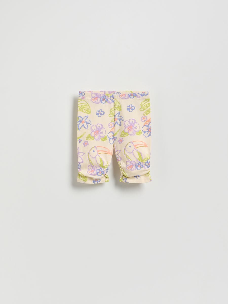 Patterned cycling shorts - beige - RESERVED - 3