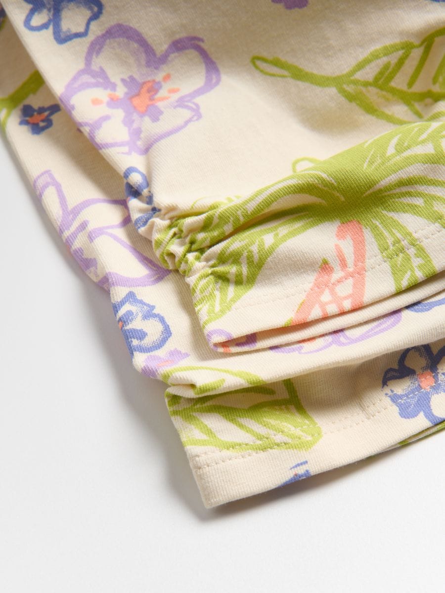 Patterned cycling shorts - beige - RESERVED - 4