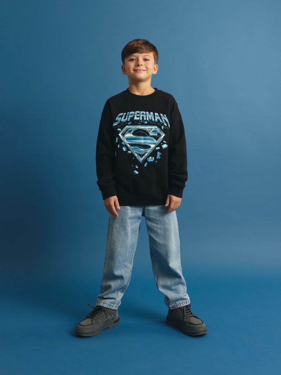 Superman sweatshirt - black - RESERVED - 4