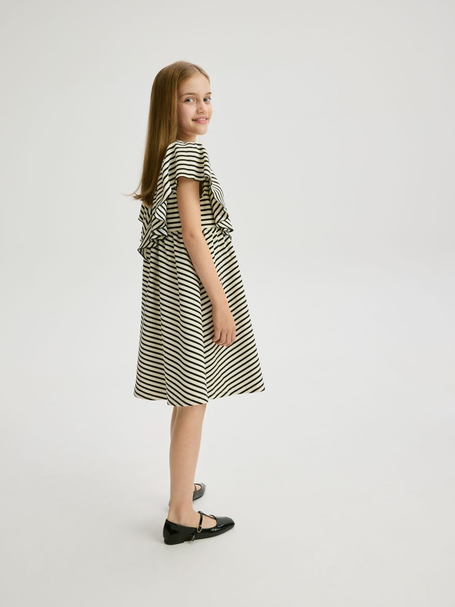 Dress with viscose blend - multicolor - RESERVED - 5