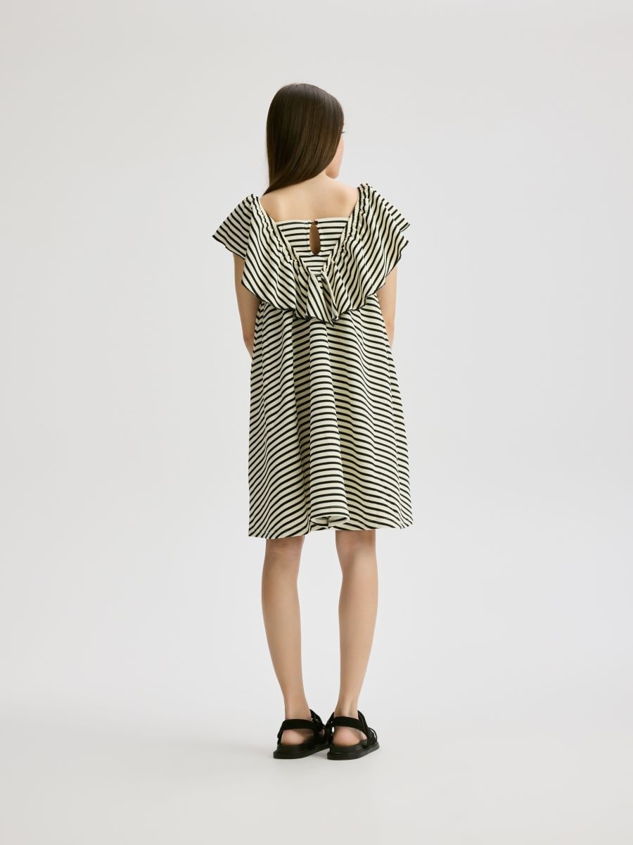 Dress with viscose blend - multicolor - RESERVED - 4