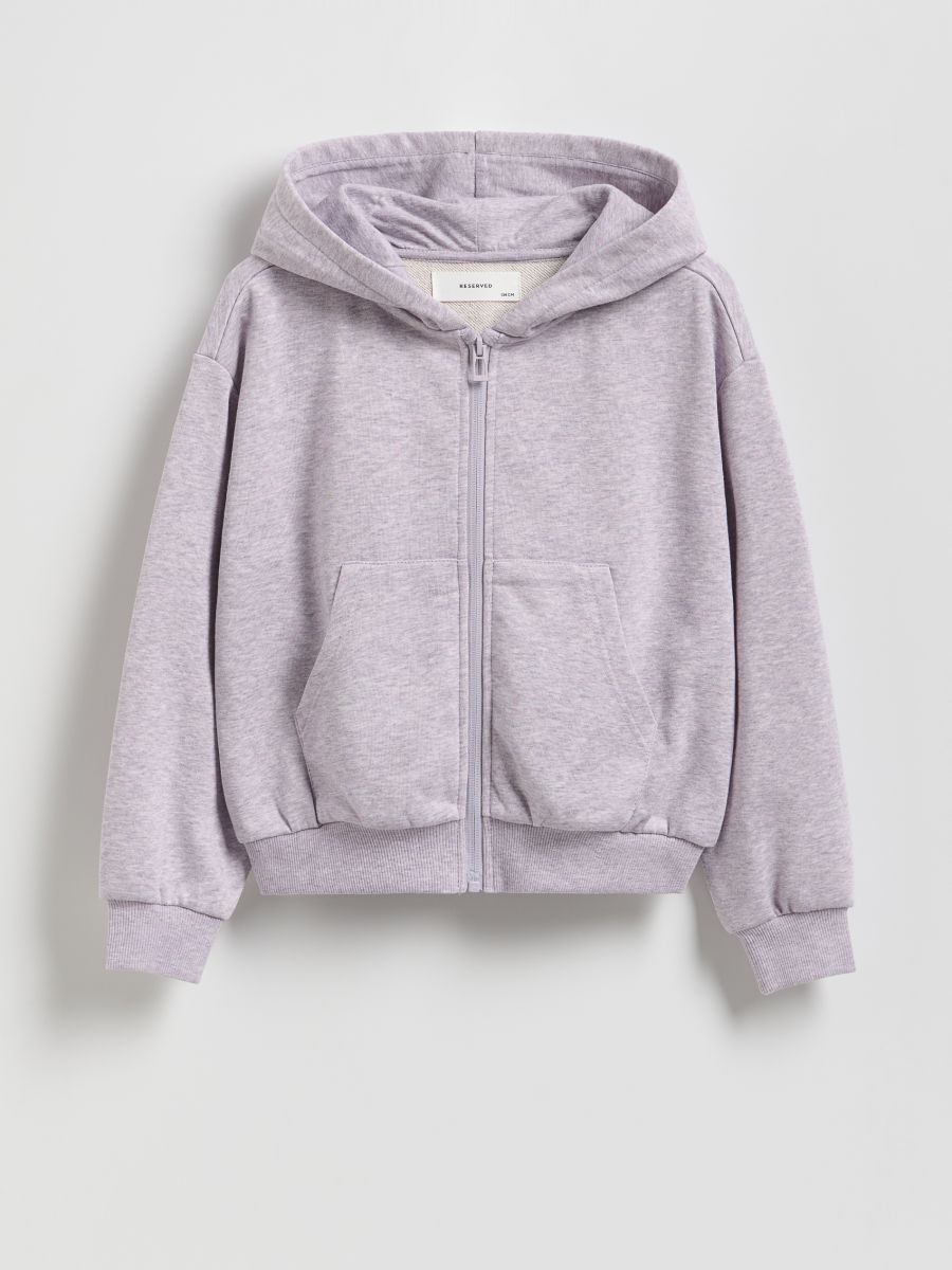 Bluza z kapturem - lawendowy - RESERVED