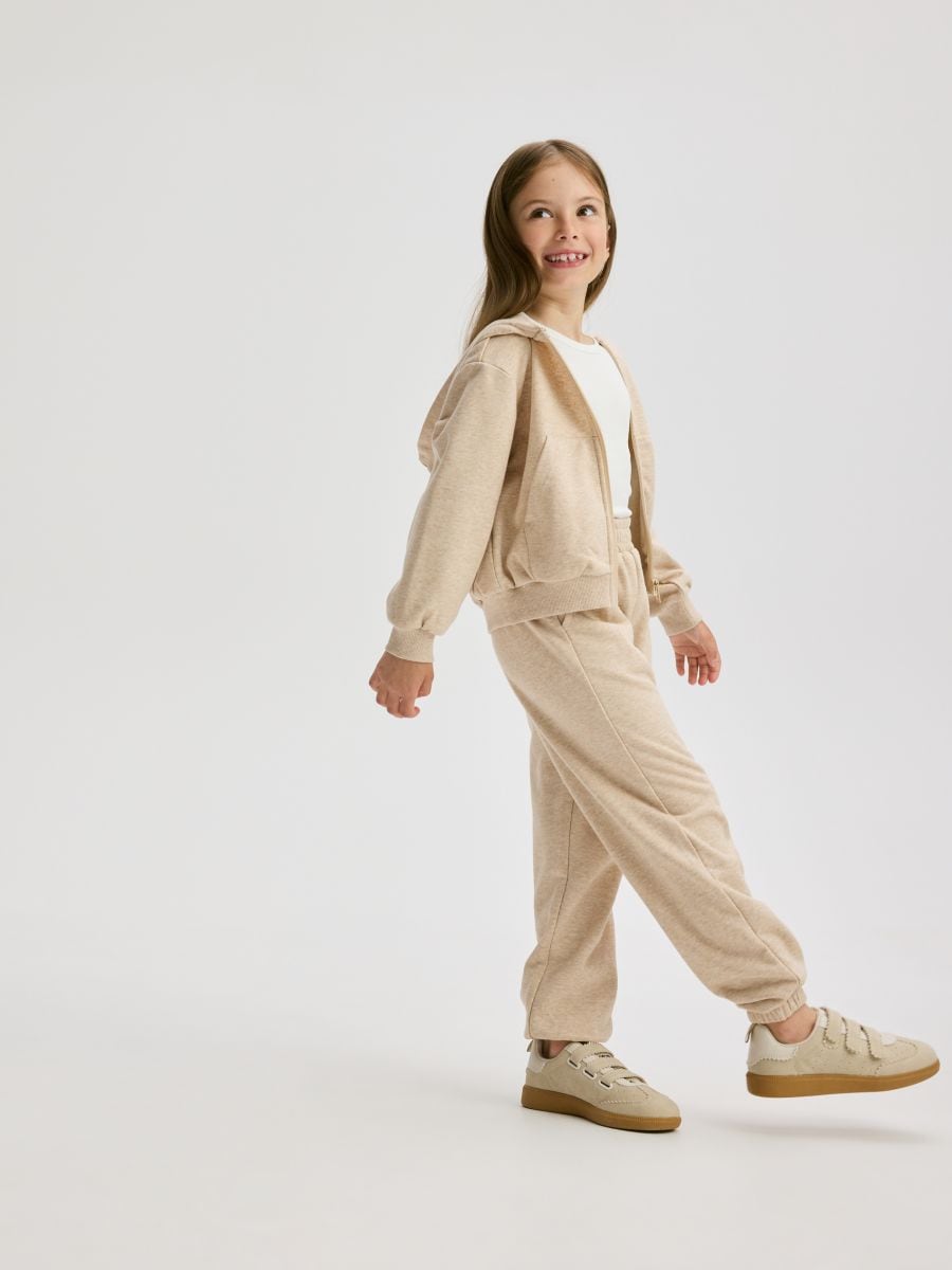 Hoodie - beige - RESERVED