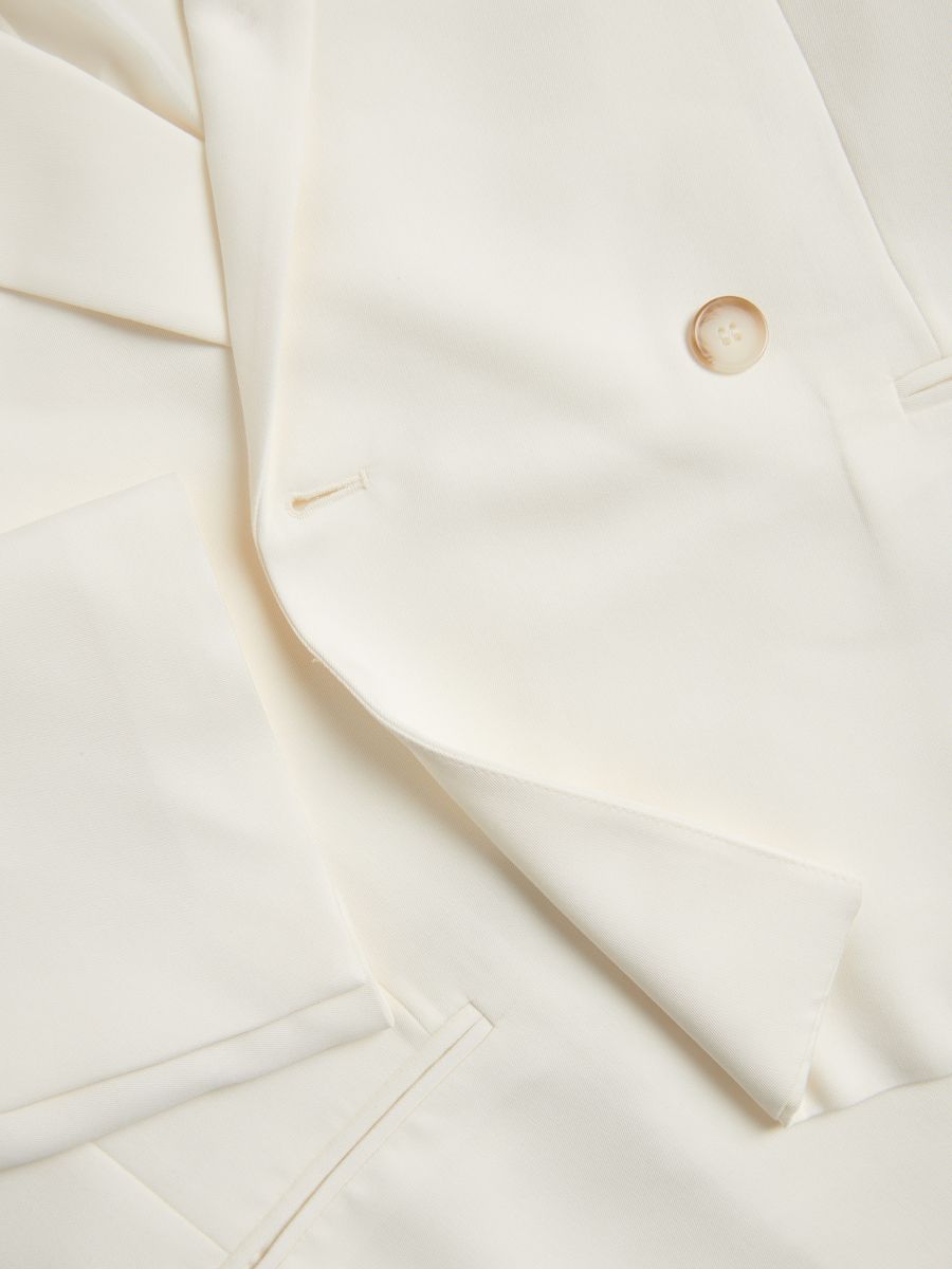 Viscose blend blazer - cream - RESERVED - 8