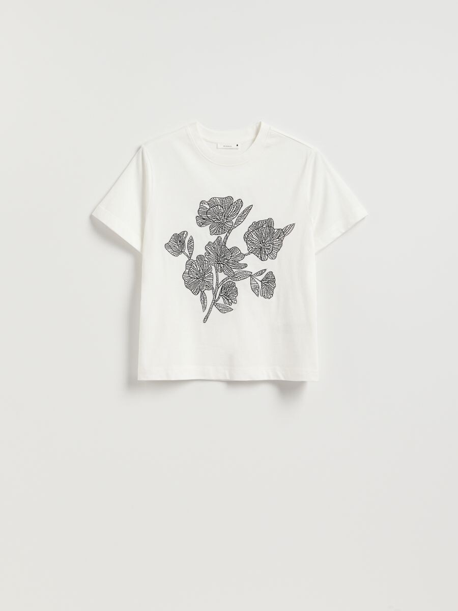 LADIES` T-SHIRT - white - RESERVED