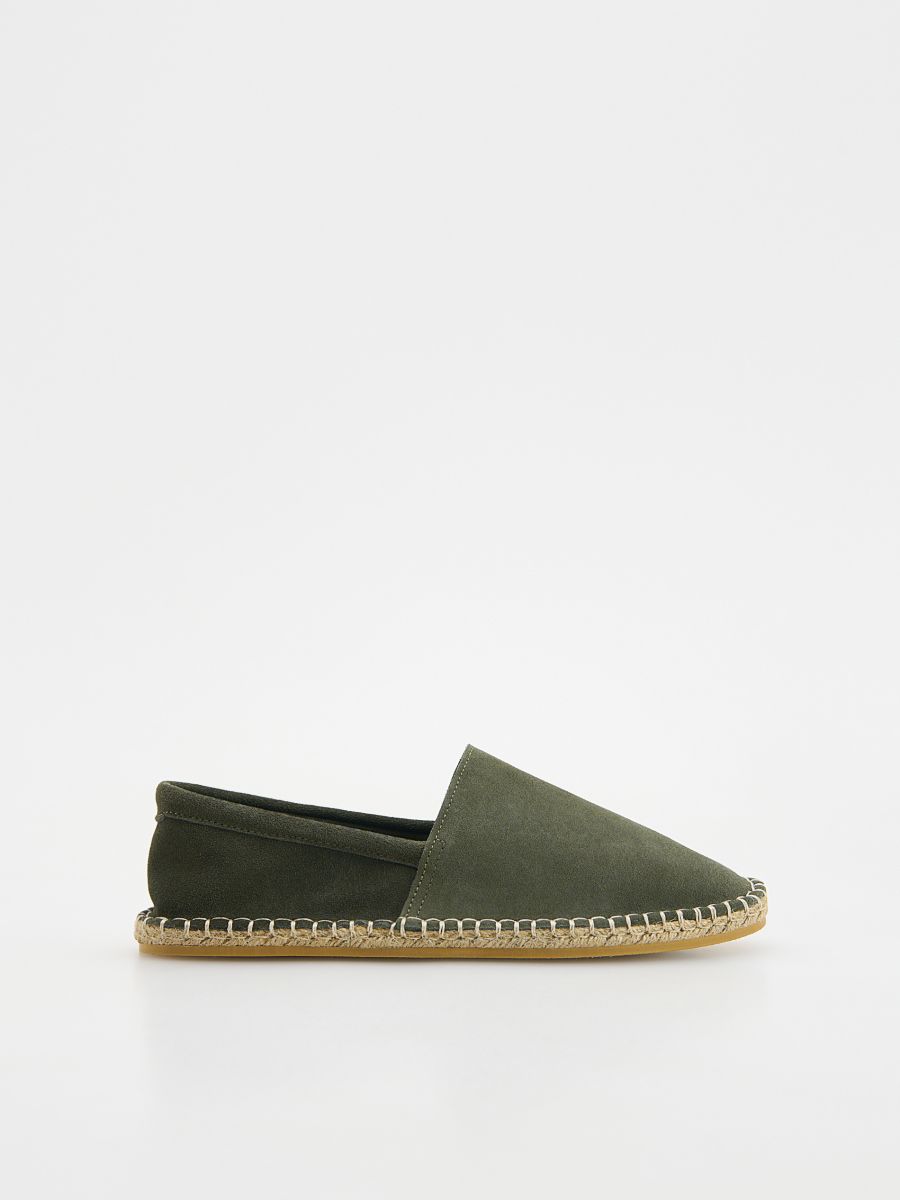 Espadrilles en daim - vert céladon - RESERVED - 2