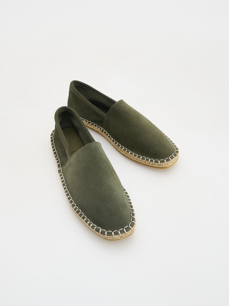 Espadrilles en daim - vert céladon - RESERVED - 4