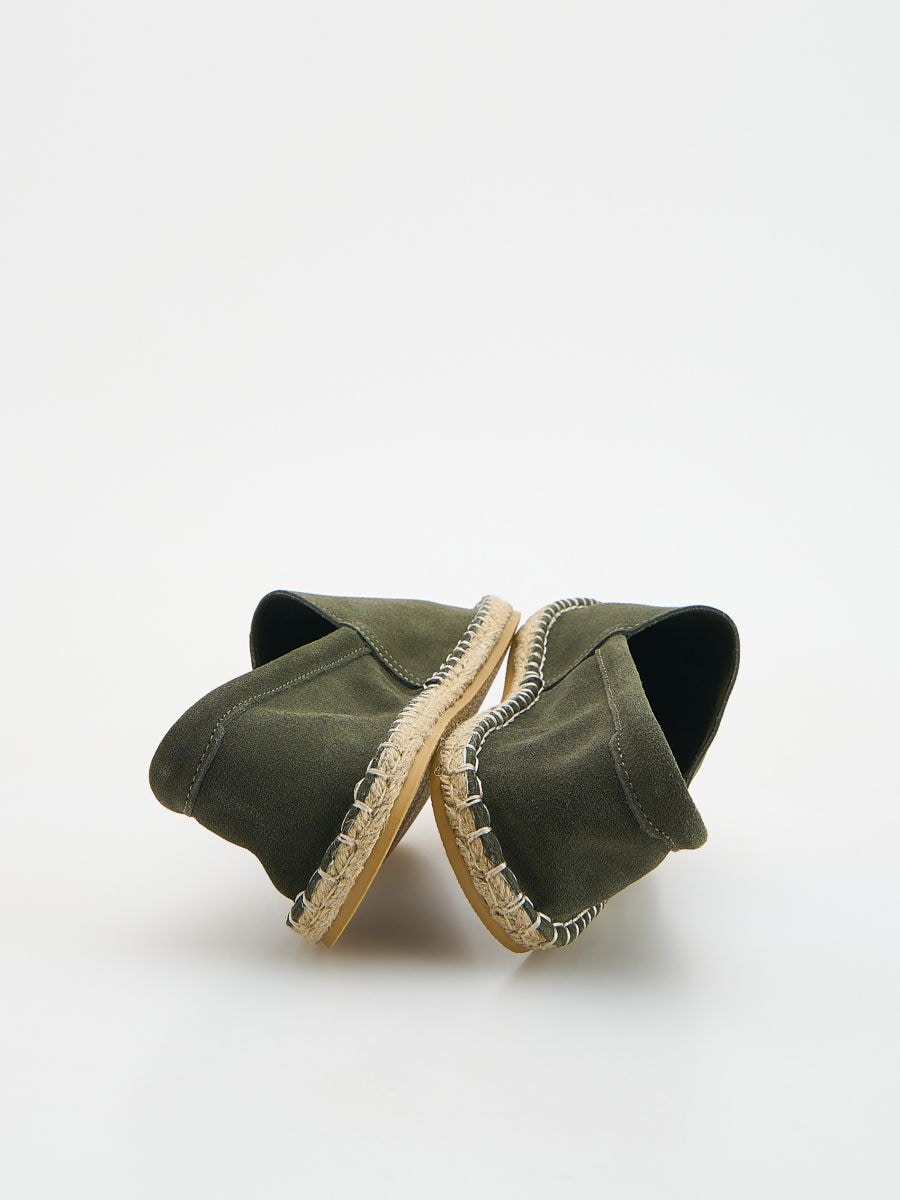Espadrilles en daim - vert céladon - RESERVED - 5