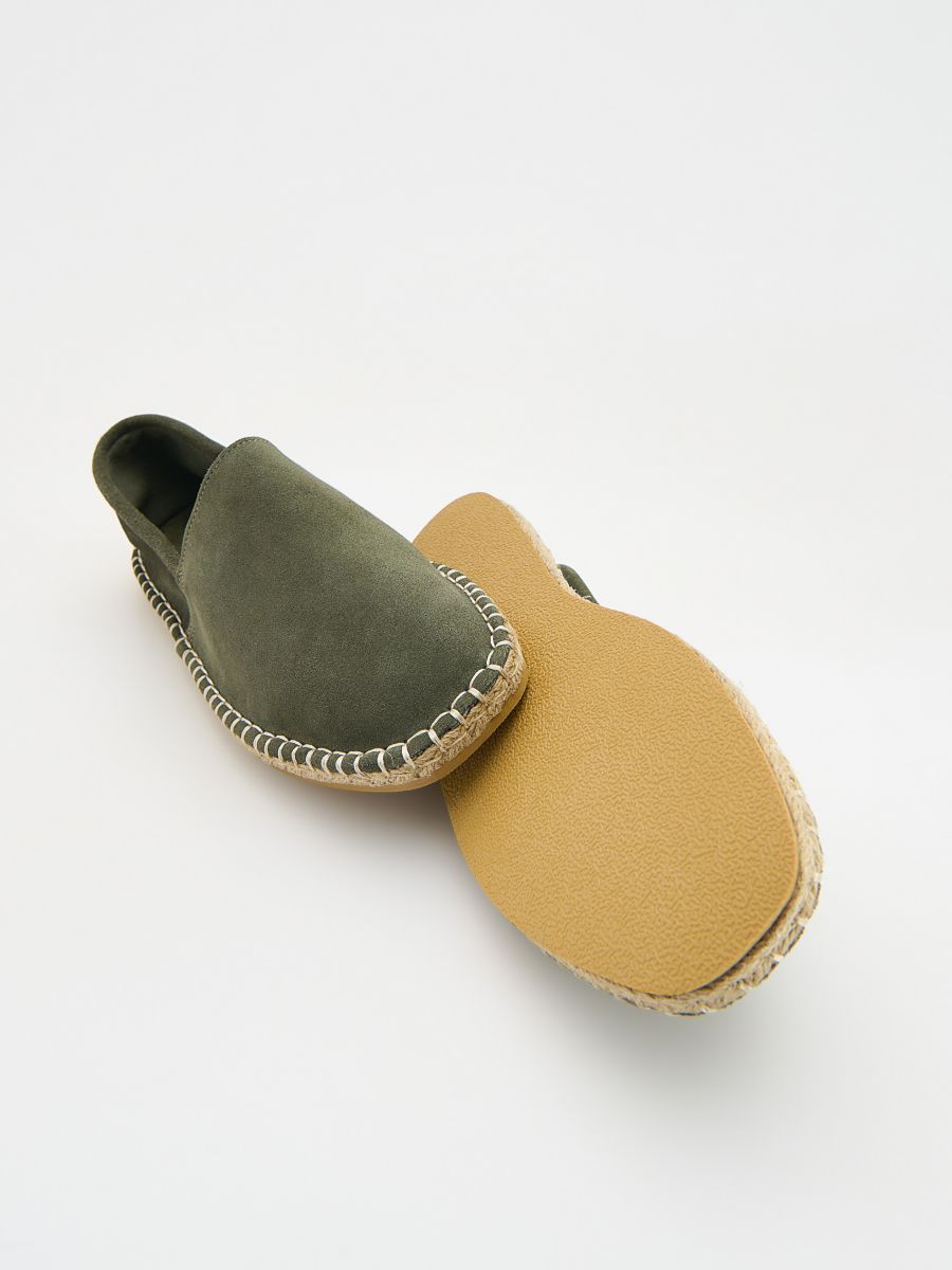 Espadrilles en daim - vert céladon - RESERVED - 6