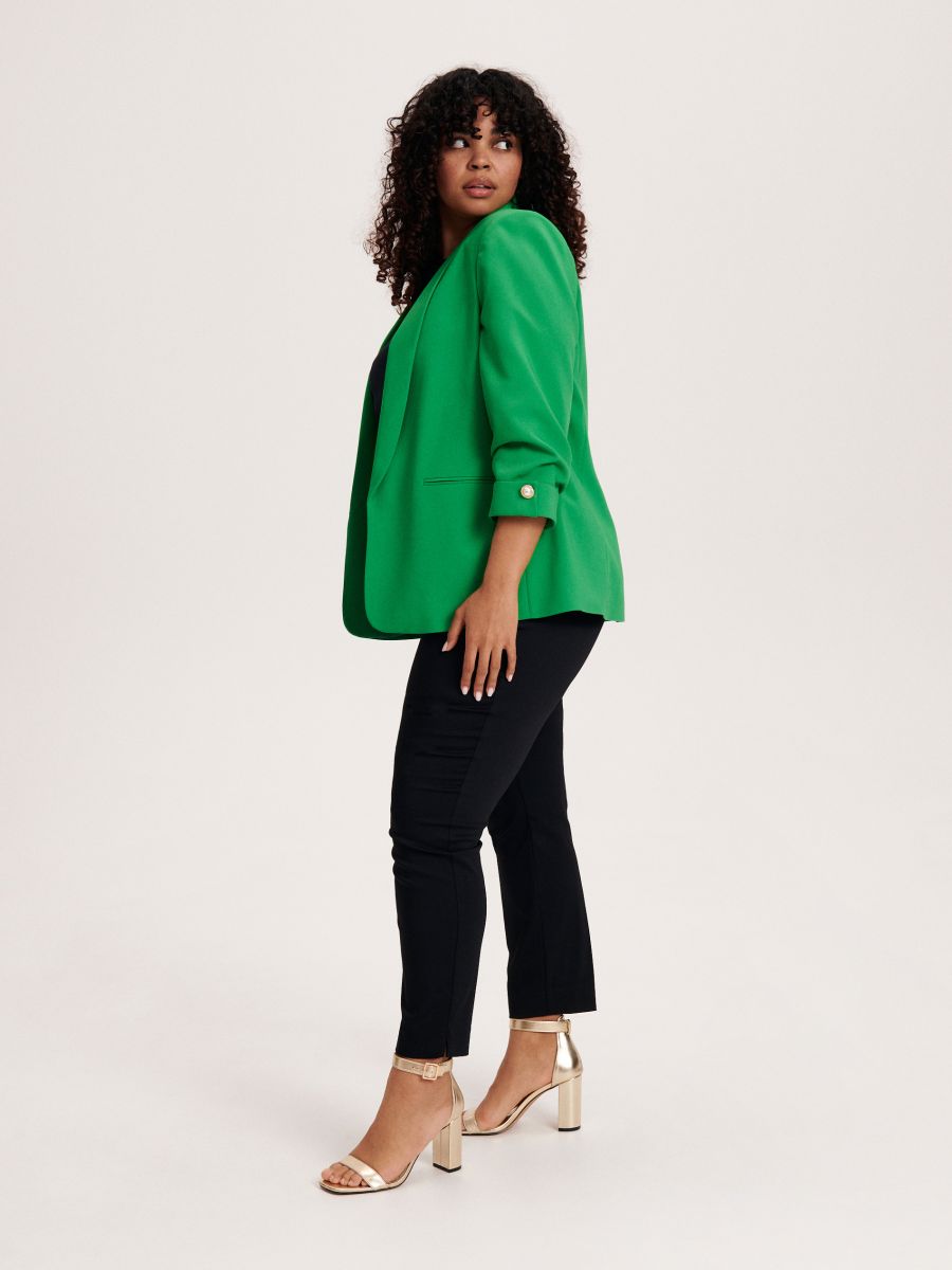Open-front blazer - green - RESERVED - 3