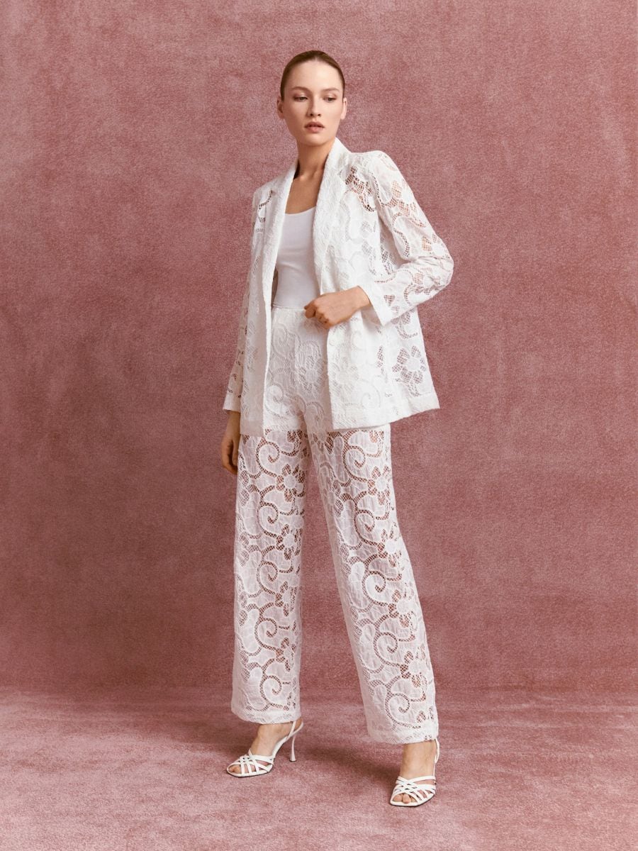 Guipure blazer Color white - RESERVED - 2444M-00X