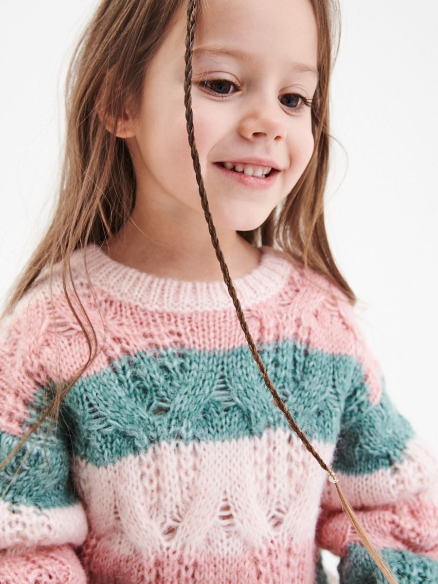 Stripe openwork jumper - multicolor - RESERVED - 4
