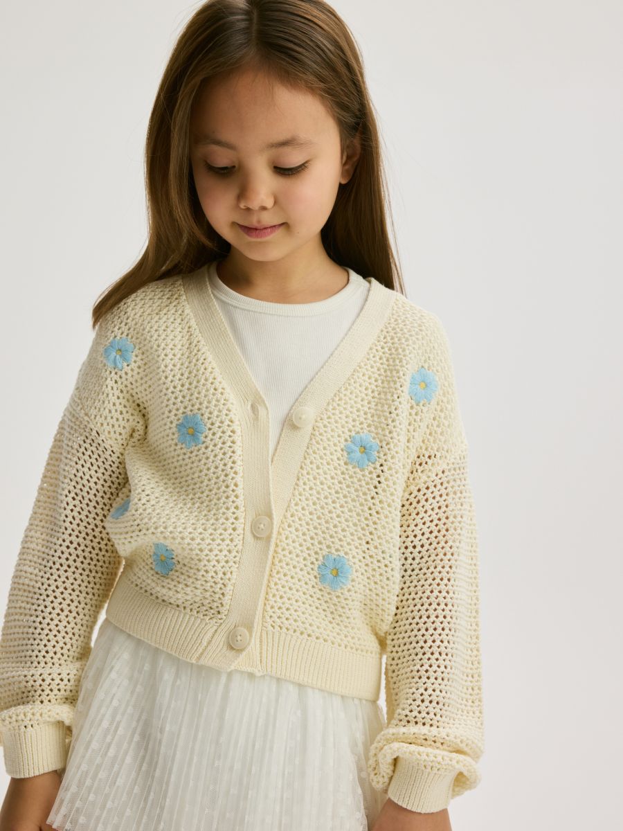 GIRLS` SWEATER - CRÈME - RESERVED