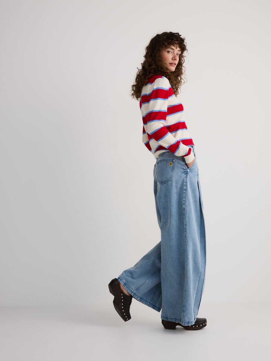 Pull avec col polo - Multicolore - RESERVED - 4