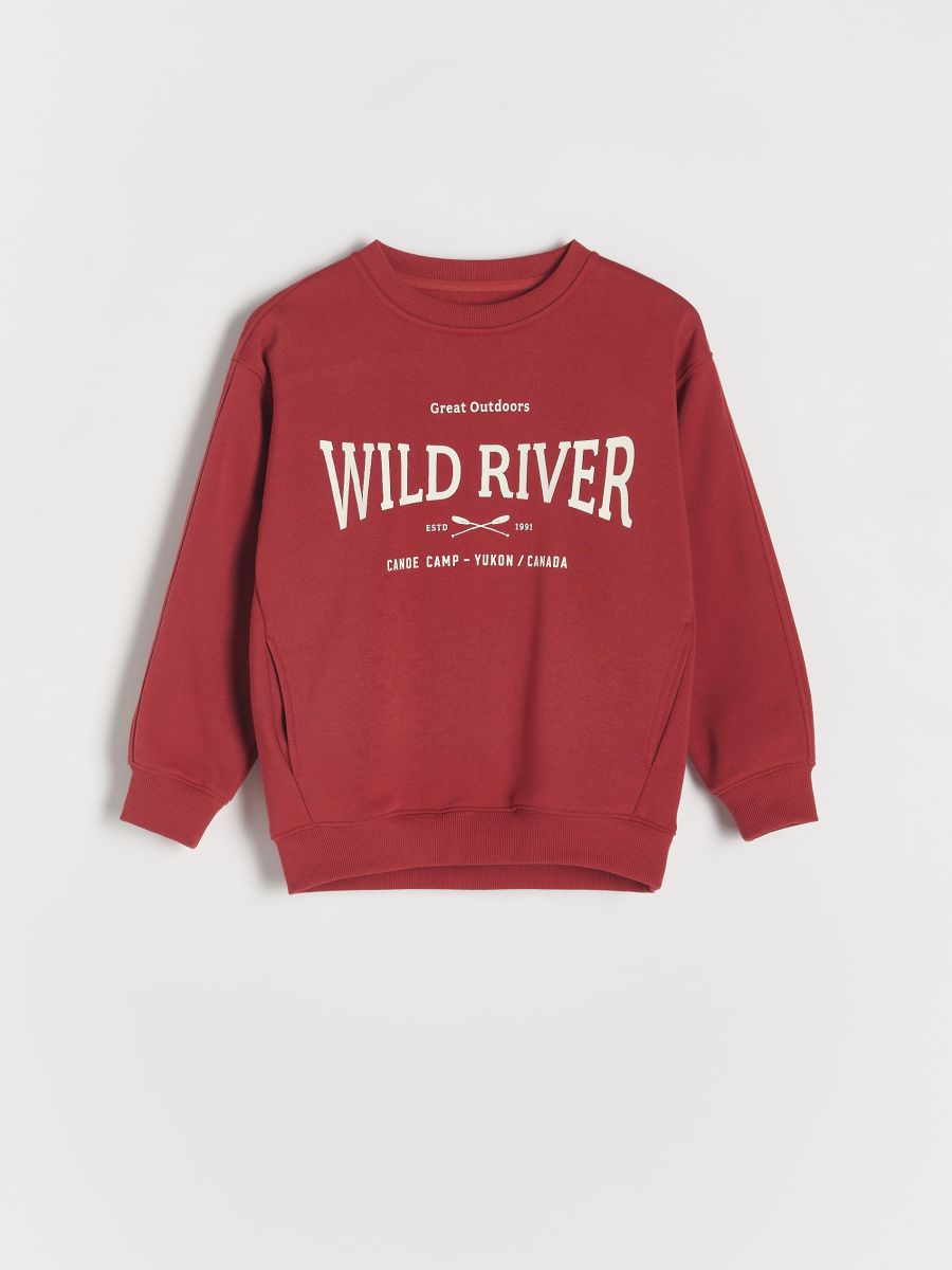 Printed sweatshirt - spicy red - RESERVED