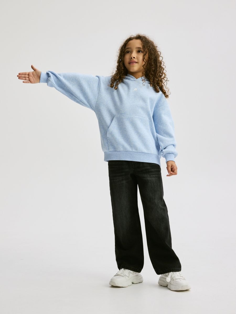 Hoodie - pale blue - RESERVED