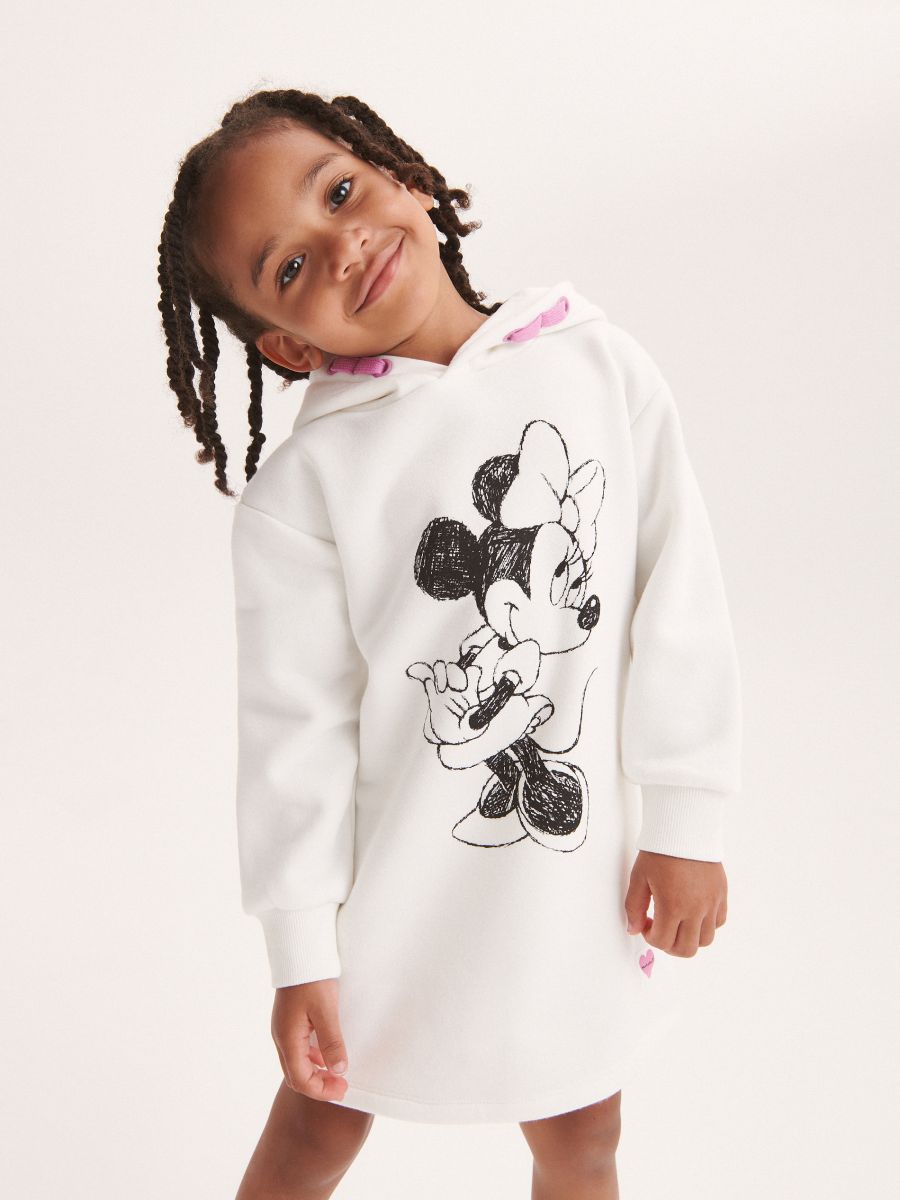 Disney Plus Size Midi Dress Long Sleeve Robe Casual Minnie Mickey