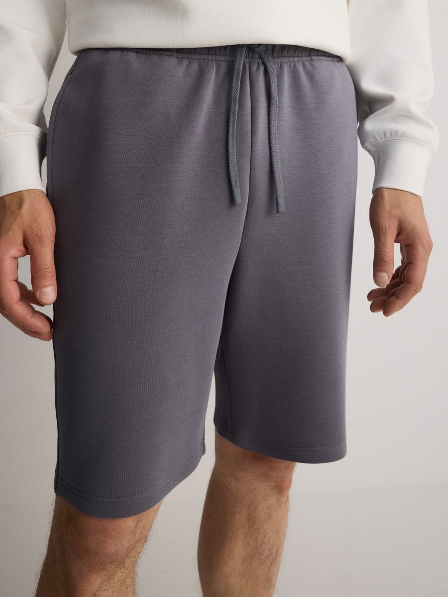 Regular fit sweatshort - DONKERGRIJS - RESERVED - 3