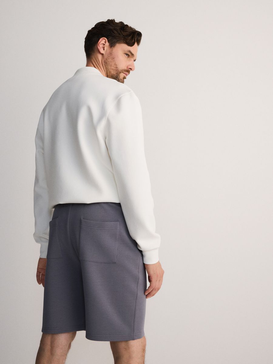 Regular fit sweatshort - DONKERGRIJS - RESERVED - 5