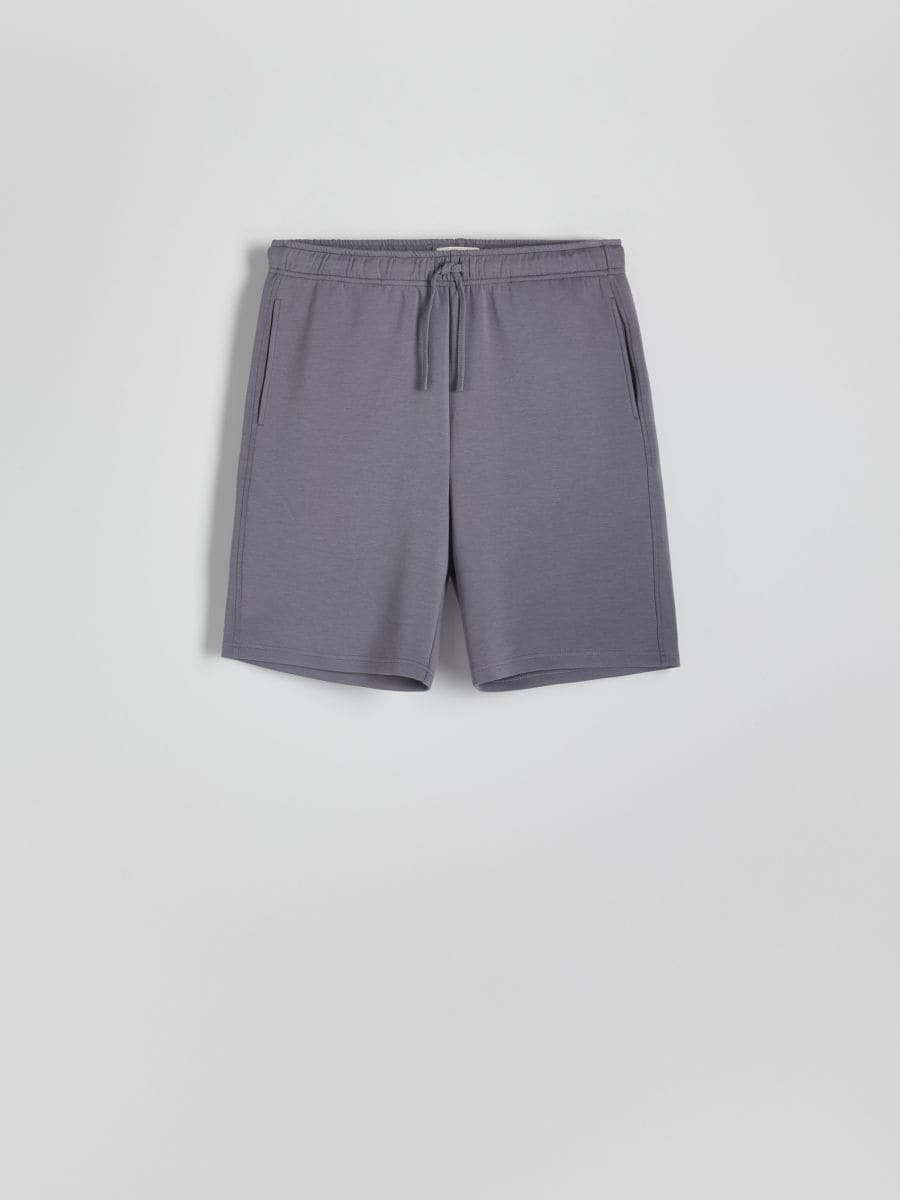 Regular fit sweatshort - DONKERGRIJS - RESERVED