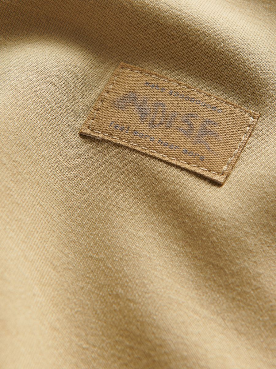 Sweatshirt with patch - beige - RESERVED - 2
