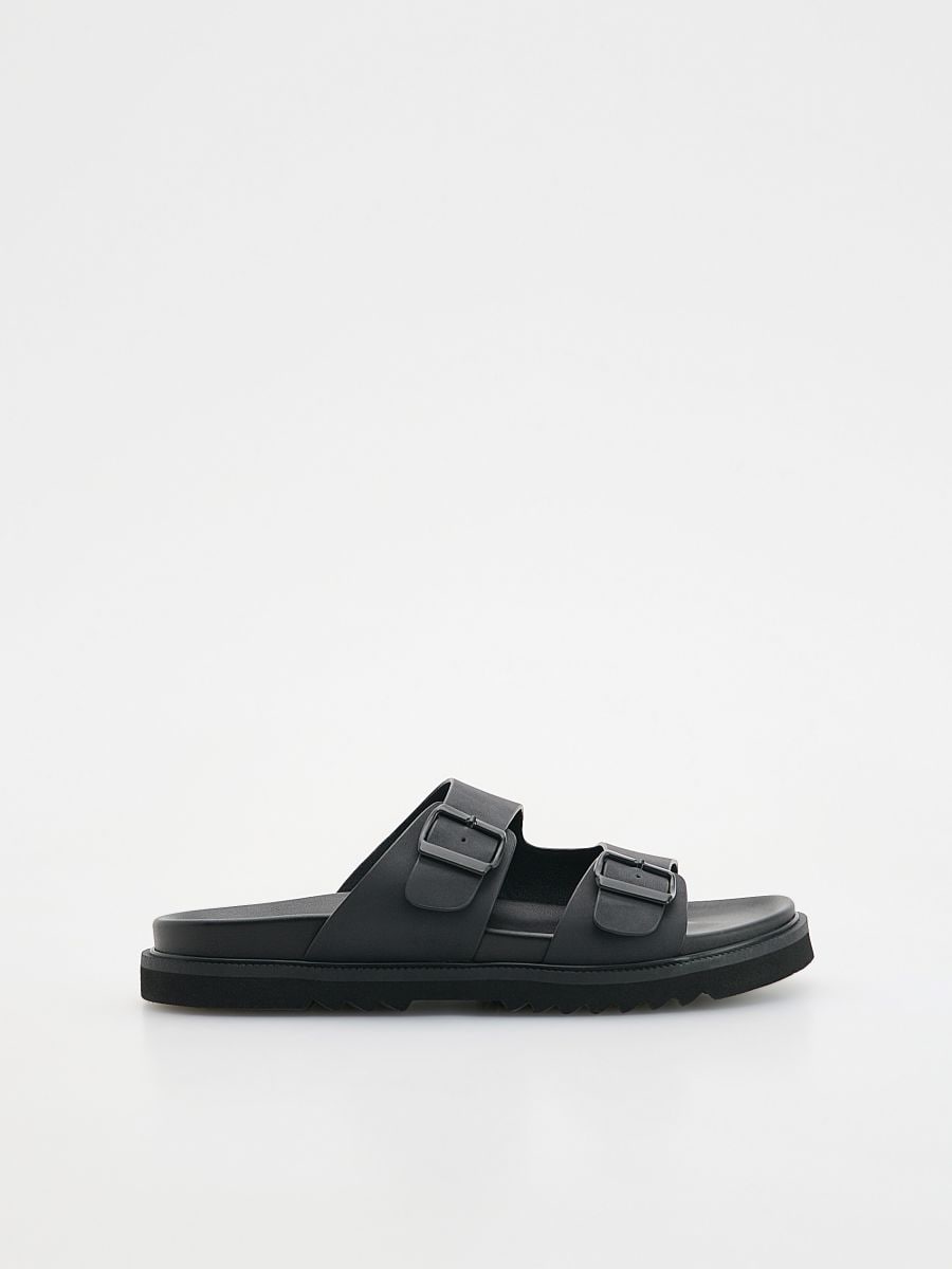 Sliders with buckles - black - RESERVED - 2