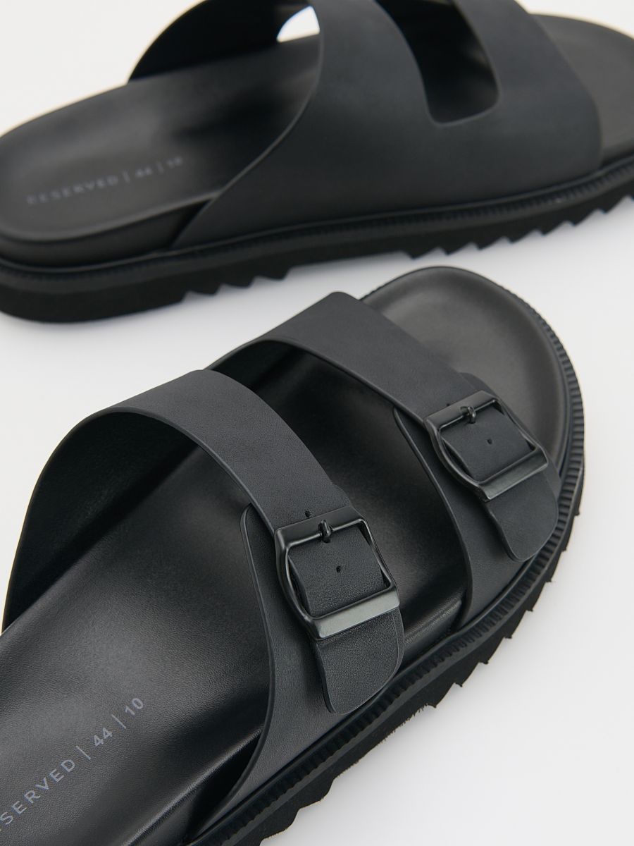 Sliders with buckles - black - RESERVED - 3