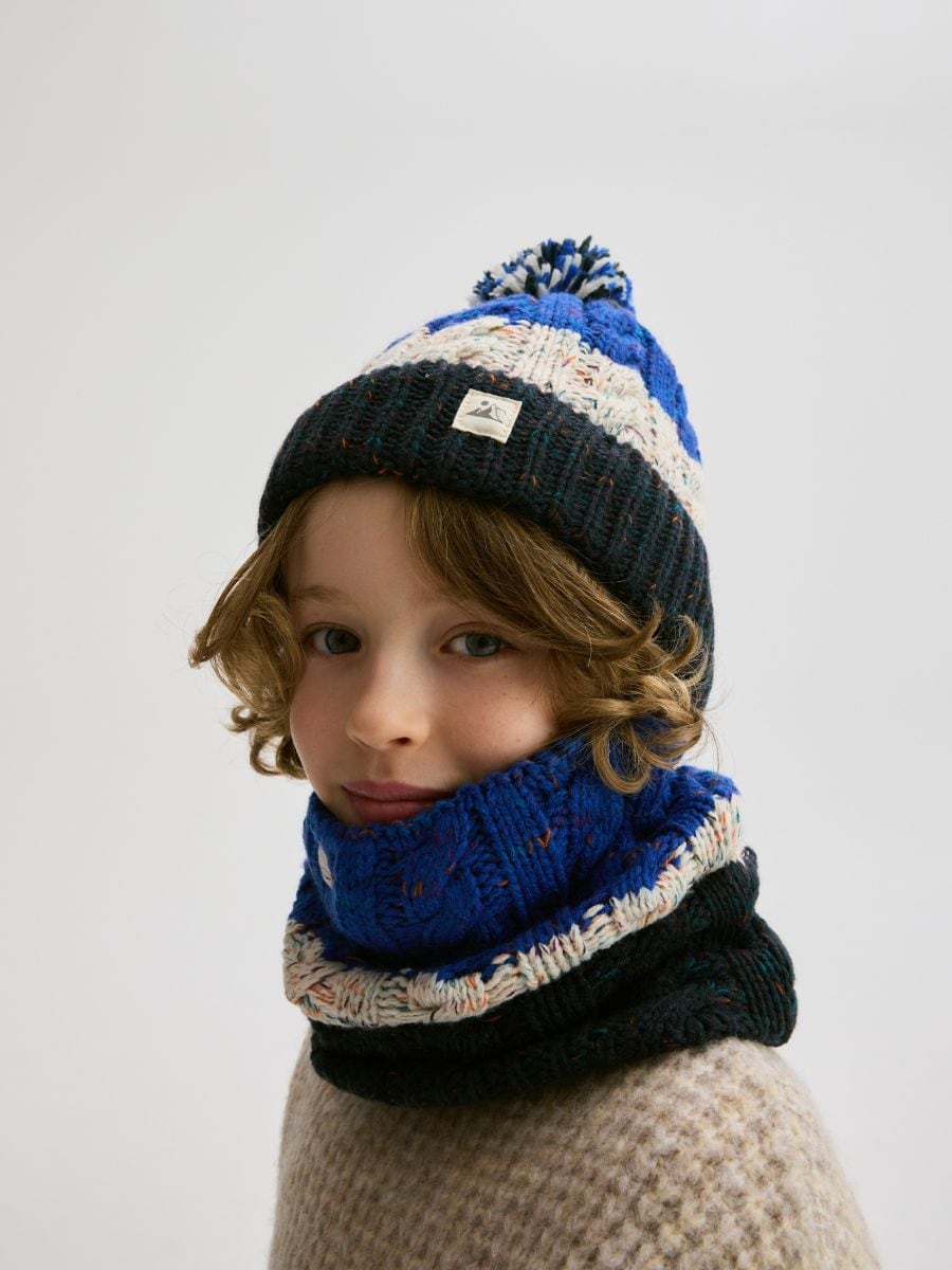Beanie sapka pomponnal - többszínű - RESERVED - 3