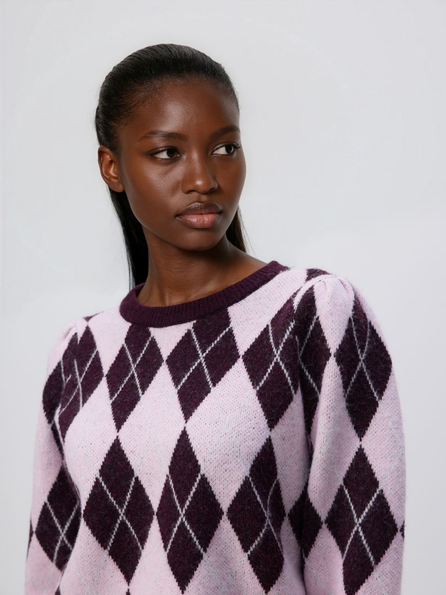 Rhombus sweater - multicolor - RESERVED