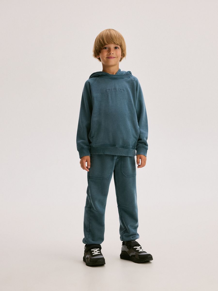 Sudadera oversize con capucha - turquesa oscuro - RESERVED - 6