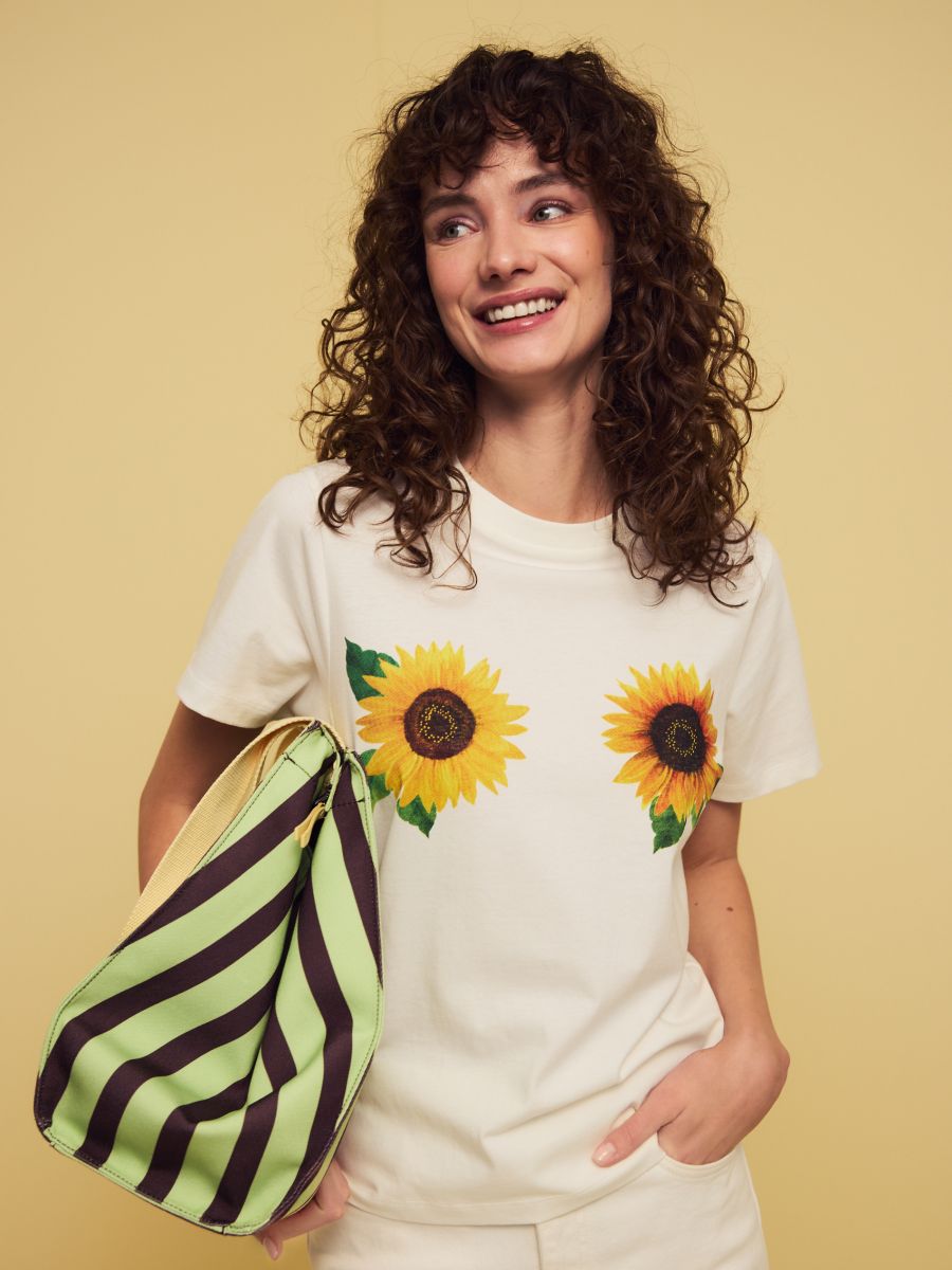 T-shirt with print - cream - RESERVED - 3