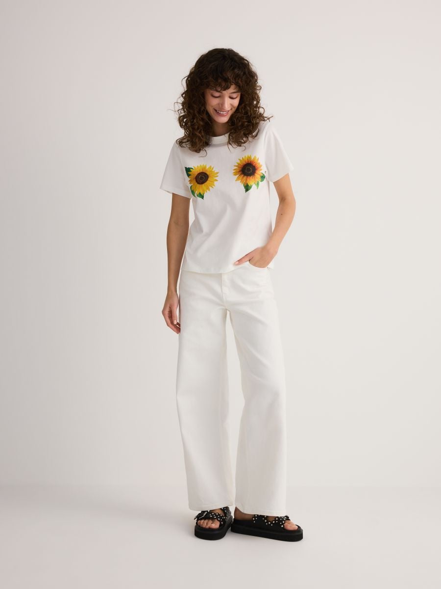 T-shirt with print - cream - RESERVED - 4