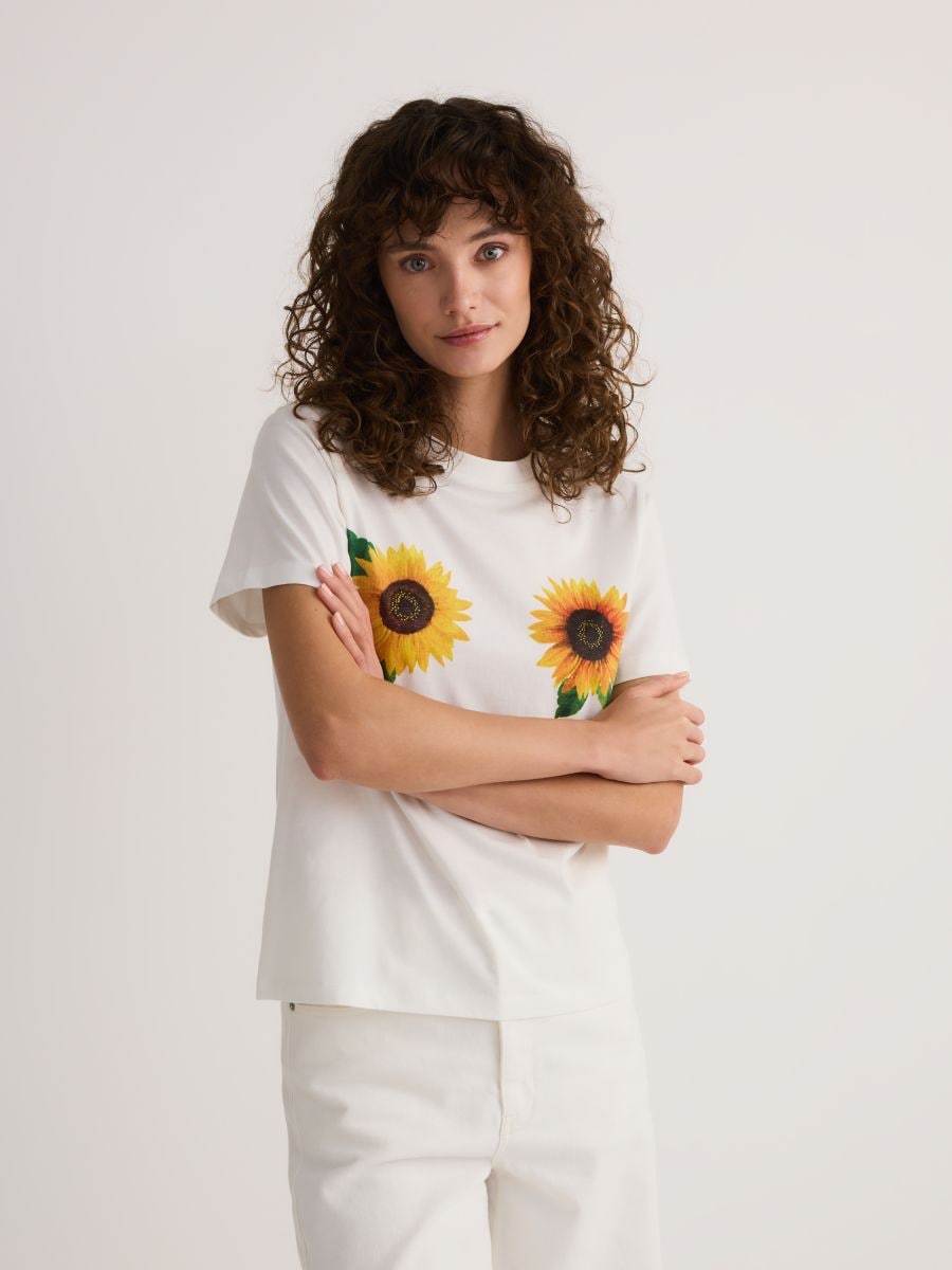T-shirt with print - cream - RESERVED - 5
