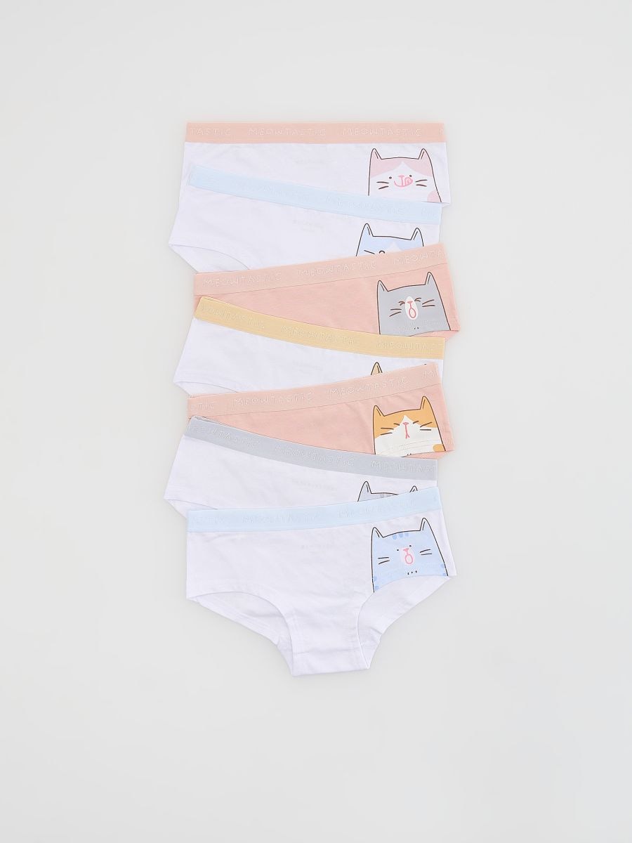 Cotton rich knickers 7 pack - white - RESERVED