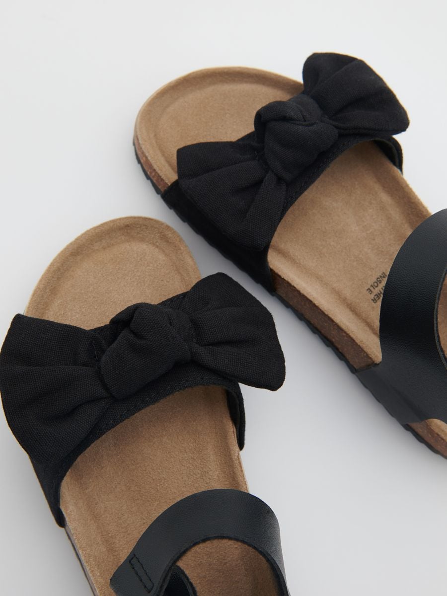 Sandals with bow detail - black - RESERVED - 5