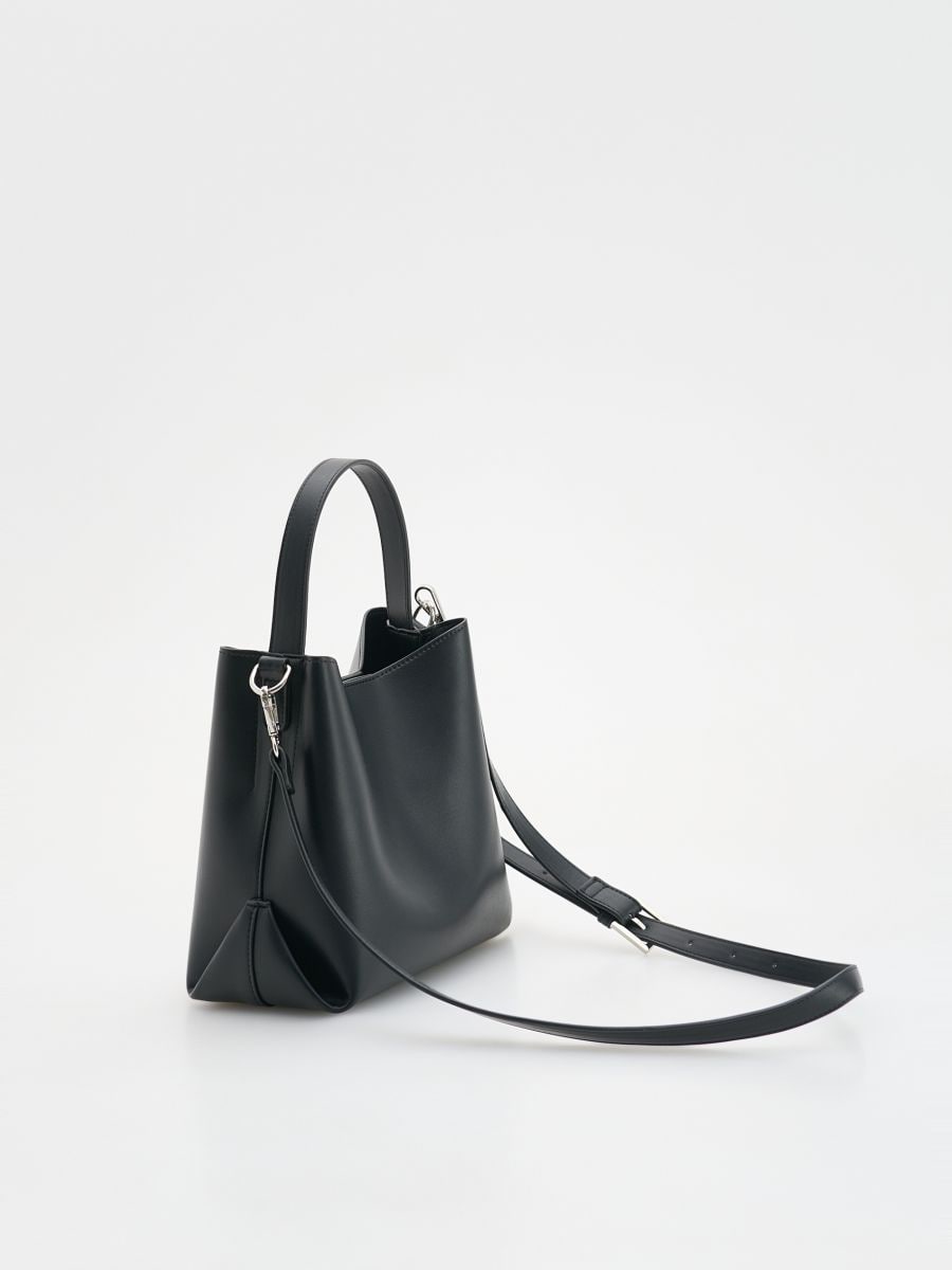 Bucket bag with strap - black - RESERVED - 2