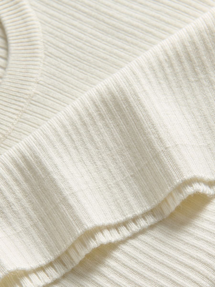 Short sleeve jumper - cream - RESERVED - 5