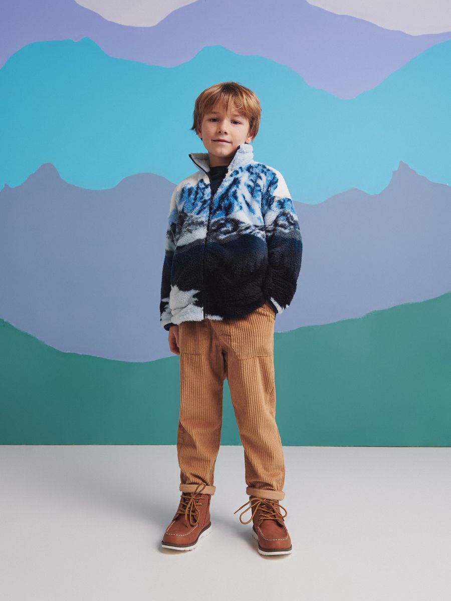Corduroy carrot trousers - beige - RESERVED - 3