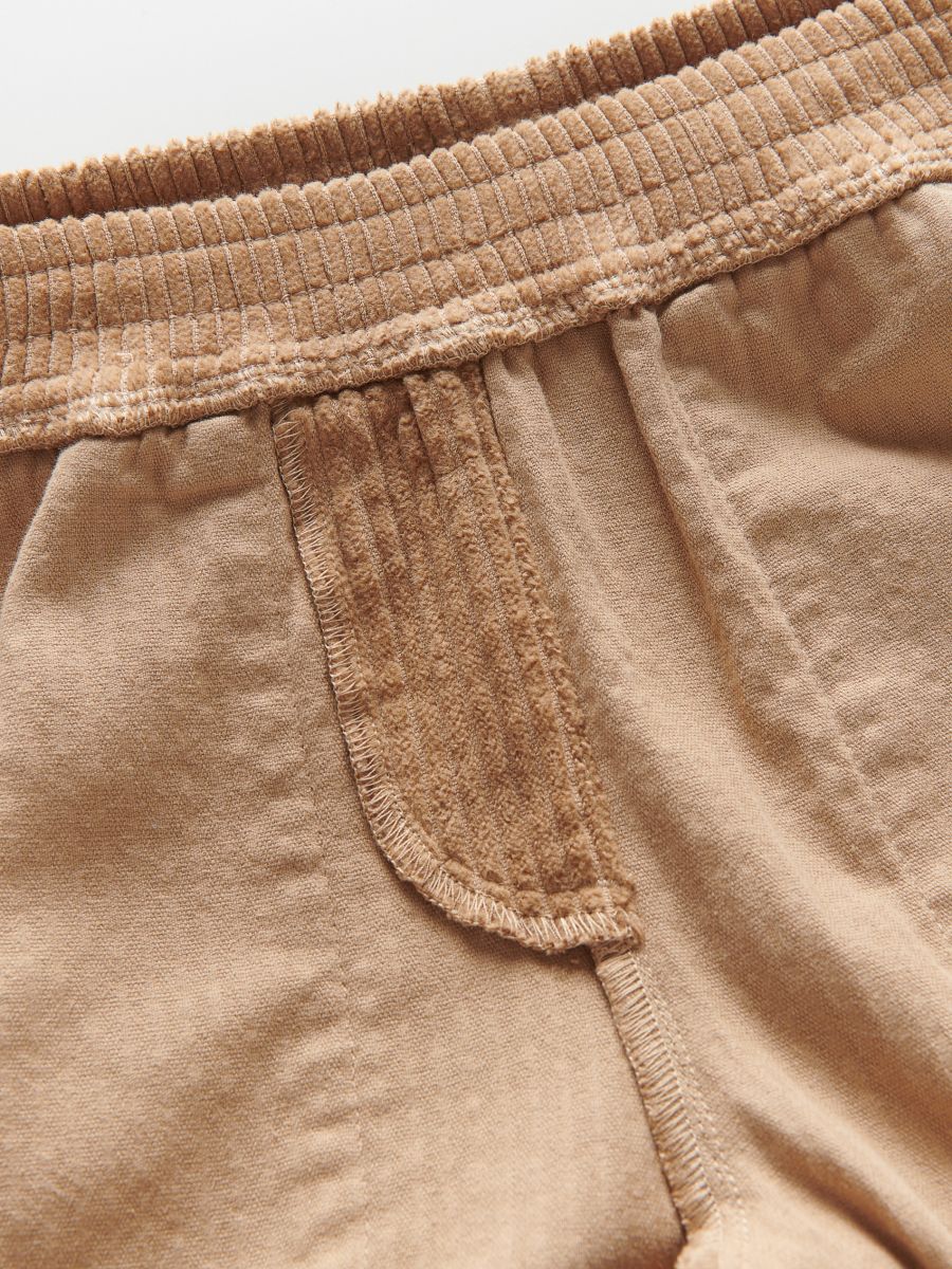 Corduroy carrot trousers - beige - RESERVED - 6