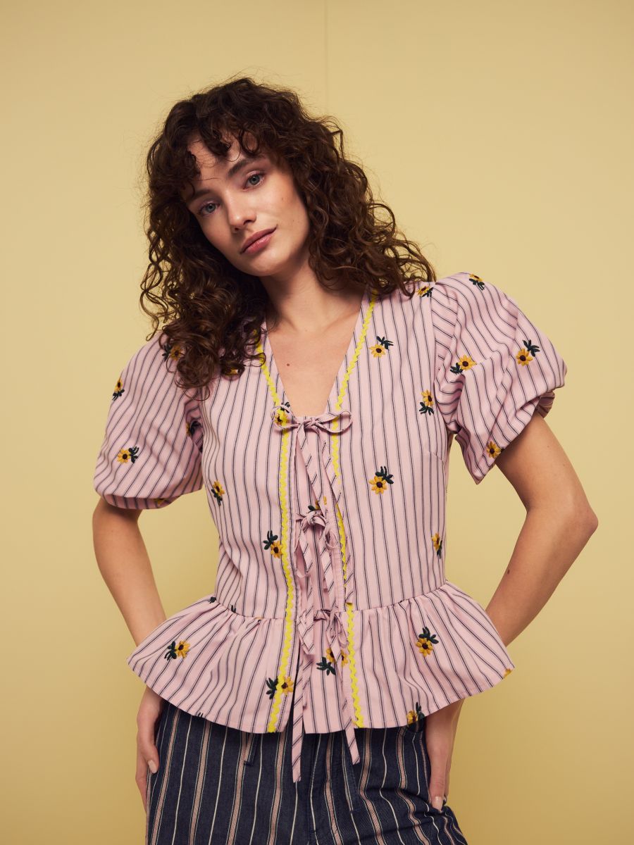 LADIES` BLOUSE - multicolor - RESERVED - 7
